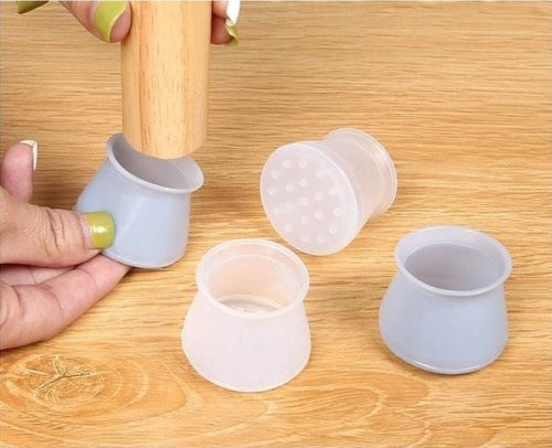 Csúszásgátló szilikon széklábpapucs bútorvédő és padlóvédő kiegészítővel