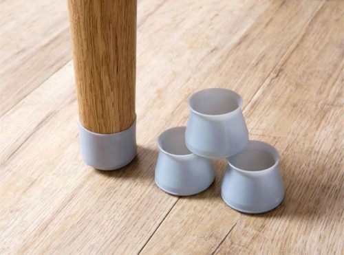 Csúszásgátló szilikon széklábpapucs bútorvédő és padlóvédő kiegészítővel