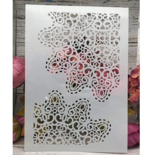 Festősablon készlet, 4 darabos dekorációs sablon szett kreatív festéshez