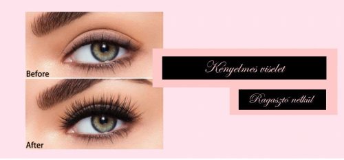Mágneses műszempilla szett, speciális csipesszel a könnyű felhelyezéshez