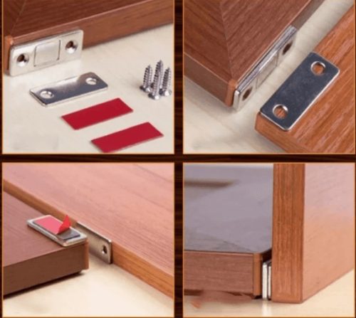 Mágneses bútorzár, ultravékony fiók- és ajtózár háztartási használatra