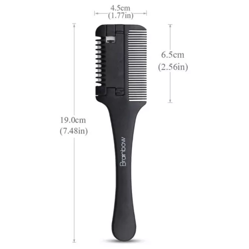 Hajvágó és hajritkító fésű - Hajformázó borotva fésűvel