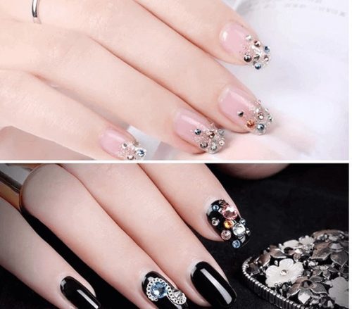 Dekorációs készlet 2000 darab díszítő strasszkővel és applikátor eszközzel kreatív díszítéshez