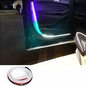   Tuning LED szalag autó ajtóra, piros-fehér dekorációs világítás