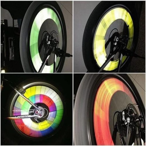 Kerékpár küllő dísz, Fényvisszaverő rúd biciklire, biztonsági kiegészítő (12 db, fehér)