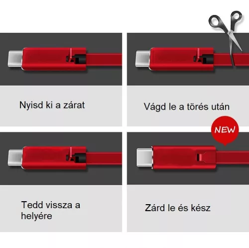 Elnyűhetetlen Telefontöltő Kábel - Tartós és Megbízható Töltési Megoldás