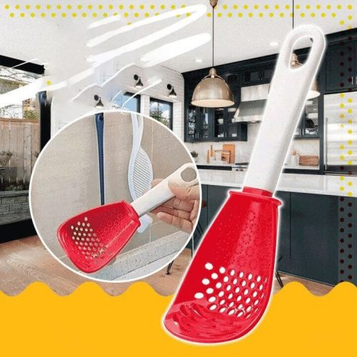 Többfunkciós fekete főzőkanál konyhai eszköz készlethez