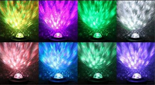 LED-es éjszakai projektor csillagfény és galaxis vetítéssel