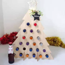   Karácsonyi Fa Alakú Felnőtt Adventi Naptár Ünnepi Dekorációhoz