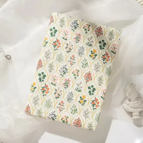 Nyuszis mintás textil könyvborító (A5 méretű könyvekhez)