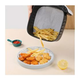   Olajnyelő légsütő papír, 50 db - Egészséges sütéshez és olajmentes főzéshez