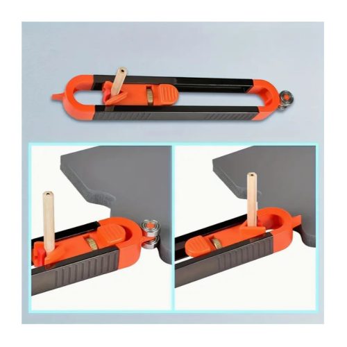 Asztalos vonalzó eszköz precíz méréshez és jelöléshez