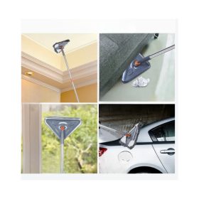   360°-ban forgatható háromszög felmosó és ablakmosó mop fürdőszobai csempe tisztításhoz