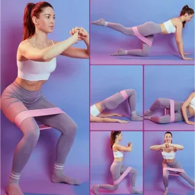   Fitness szalag szett - 3 db különböző erősségű edzőszalag otthoni és professzionális használatra