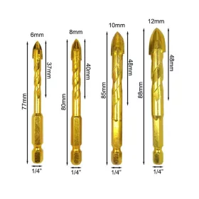   6 részes Kerámia és Üveg Fúrószár Készlet Precíziós Fúráshoz