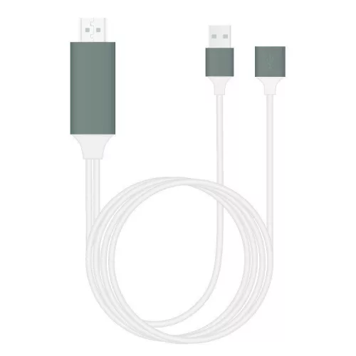 HDMI – USB átalakító kábel, kompatibilis telefon csatlakoztatásához HDMI eszközökhöz