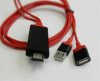 HDMI – USB átalakító kábel, kompatibilis telefon csatlakoztatásához HDMI eszközökhöz