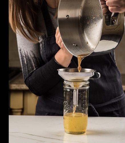 Rozsdamentes Acél Tölcsér Kávé és Tea Szűrőbetéttel