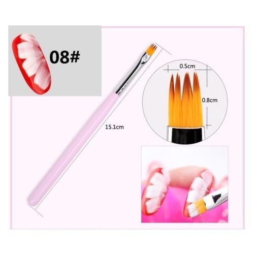 Körmös Díszítő Ecset - Precíziós Nail Art Brush