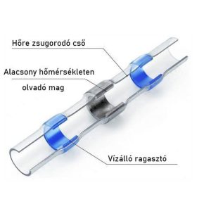   Hőre zsugorodó hüvely ónnal, elektromos kábelcsatlakozáshoz (100db)