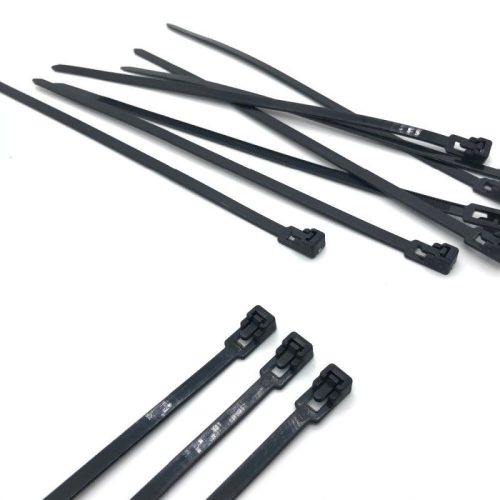 Fekete gyorskötöző, kábelkötegelő kábelek rendszerezéséhez