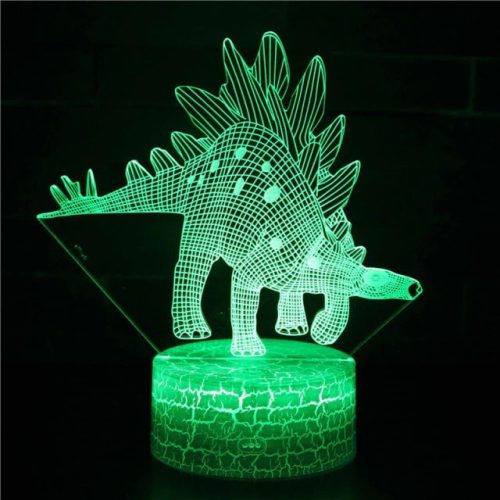 3D Dinoszaurusz LED Éjjeli Lámpa - T-Rex Gyerekszobába