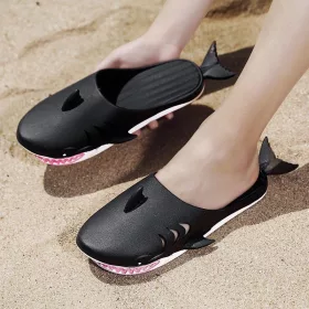   Cá-Papucs a Legvagányabb Strandpapucs - Fekete Uniszex Méret 36-37 Kényelmes és Stílusos Strandviseletre