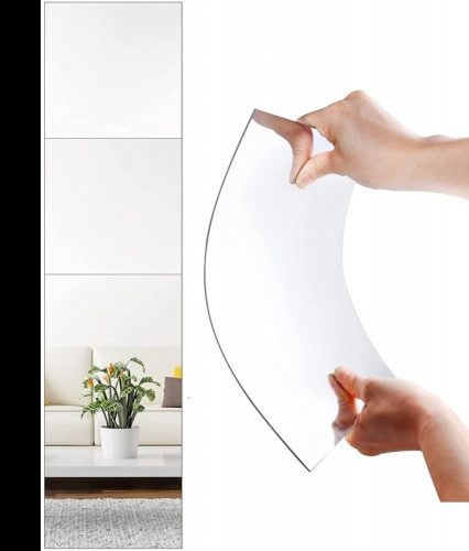 Öntapadós Tükör Matrica Készlet (30x30cm - 4db-os) - Dekoratív Fali Tükrök