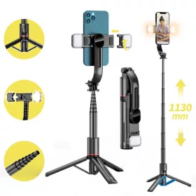   Szelfibot beépített LED világítással, fotózáshoz és videókészítéshez