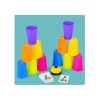 Montessori Toys Stack Cup fejlesztő játék kártyával gyerekeknek