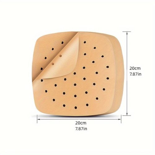 50 db-os Air Fryer Sütőpapír – Egészséges Olajmentes Sütéshez