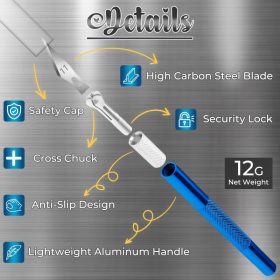   Precíziós kézműves kés készlet 40 db tartalék pengével kreatív projektekhez és modellezéshez