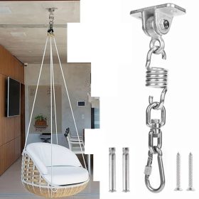   Függőágy és hinta forgatható horog - Stabil rögzítés kültéri és beltéri használatra