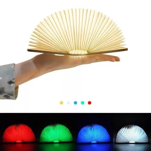 Mini összecsukható könyvlámpa USB töltéssel, olvasáshoz és utazáshoz