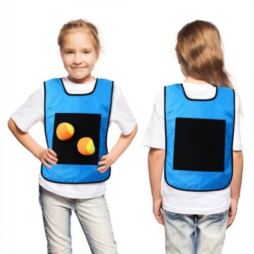 Tépőzáras labdás játék - gyerekeknek, sárga színű szórakoztató készségfejlesztő játék