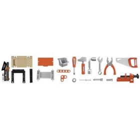   Mini gyerek barkácsasztal, kreatív műanyag szerszámkészlettel gyermekeknek