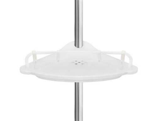 Állítható teleszkópos fürdőszoba sarokpolc tárolóállvány