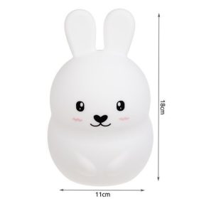   RGB Éjjeli Lámpa Távirányítóval - Nyúl Alakú Gyerekszobai Dekorációs Fény