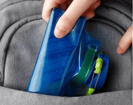 Összehajtható Kék Vizes Palack Utazáshoz, 700 ml Kapacitással