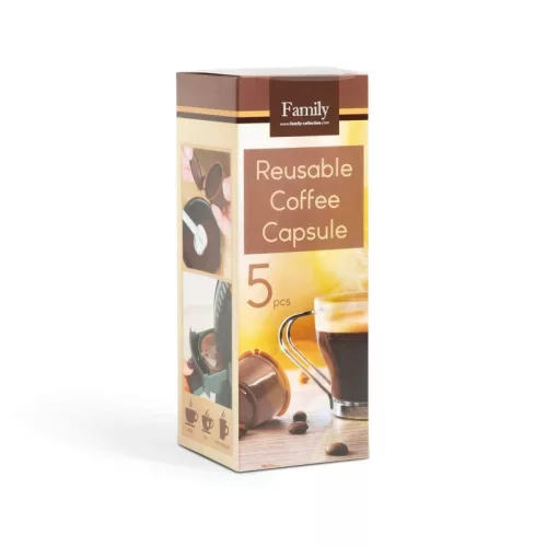 Újratölthető műanyag kávékapszula szett Dolce Gusto gépekhez, 5 darabos készlet