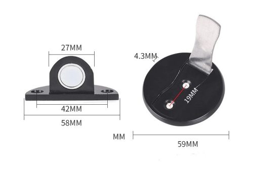 Elegáns mágneses ajtóütköző - diszkrét és erős ajtótartó megoldás