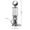 Retro Benzinpumpa Italadagoló - 1 Literes Italdispenser Vintage Stílusban
