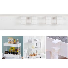 Keskeny, gurulós fürdőszobai tárolószekrény kerekeken