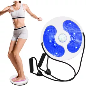   Twister Fitness Egyensúlyfejlesztő Korong Gumi Kötéllel - Kék Színben