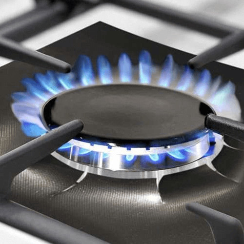 Matt teflon hőálló alátét gázrózsa alá konyhai használatra