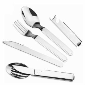   Turista kemping evőeszköz készlet hordozható és könnyű utazáshoz