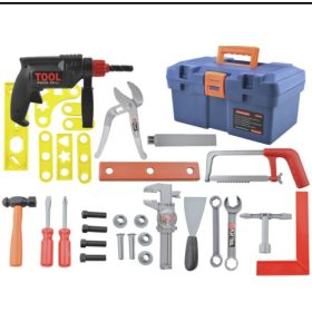   Kruzzel Gyerek Játék Szerszámosláda Készlet Kreatív Szereléshez és Játékhoz