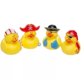   Kalóz kacsák fürdőjáték szett gyerekeknek - 5*5 cm színes úszó figurák