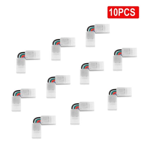 RGB LED szalag kapcsoló szett, többféle pin konfigurációval (2/3/4 pin, 8/10 mm) és 2 pin 8 mm opcióval