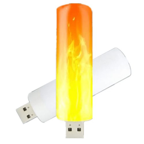 USB LED esti fény, lángcsóva hatású hangulatvilágítás